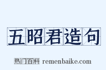 五昭君造句是什么意思的图片